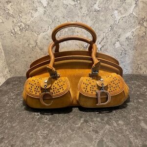 Christian Dior suede detective bag RARE